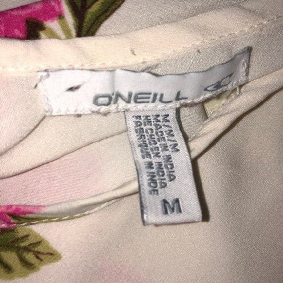 O’Neill pink flower peplum tank top - Picture 4 of 6